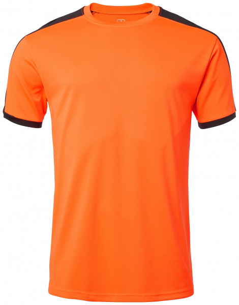 Wexman T-Shirt Quick Dry Contrast orange/schwarz
