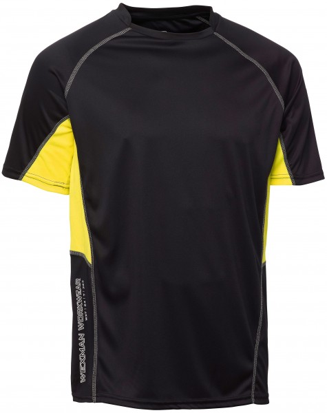 Wexman T-Shirt CoolDry schwarz/gelb